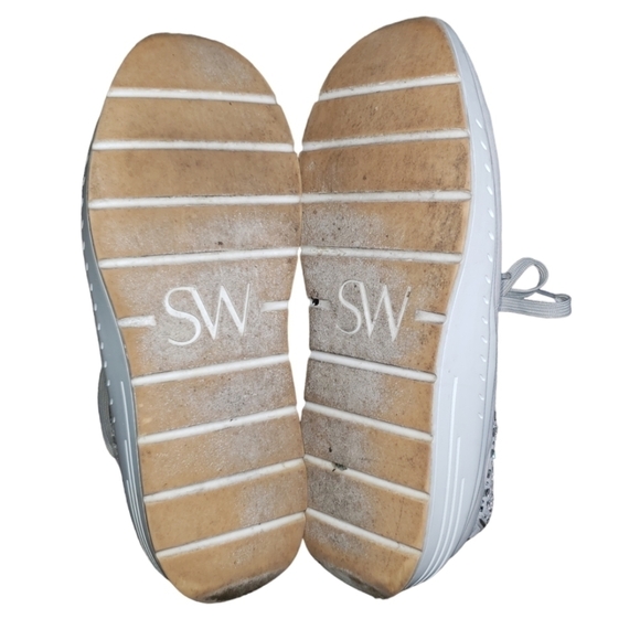 Stuart Weitzman Christa Embellished Fashion Sneaker Size 10 - Picture 9 of 12